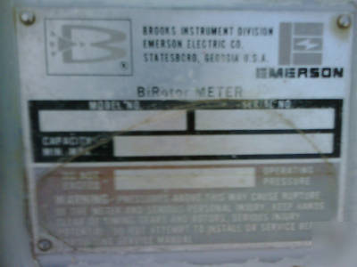 Emerson bi rotor flow meter - gas meter - flow meter