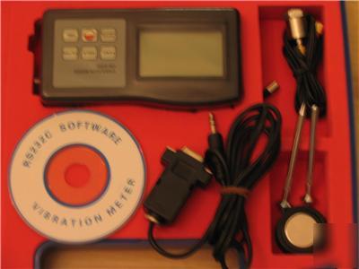 New digital vibration meter for v,a,d,f&rpm w/ software