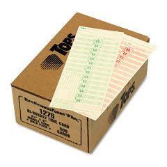 Tops(r) time cards (replaces original card CH107-2), nu