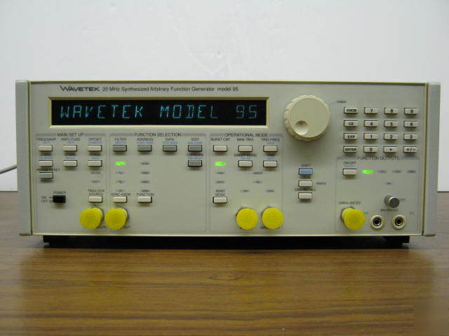 Wavetek wtk 95/001 synthesized arb waveform gen nist