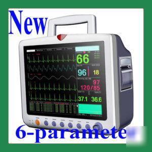 Multi-parameter patient monitor 6 parameter +printer