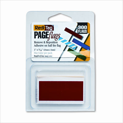 Removable/reusable page flags, red, 300 per pack