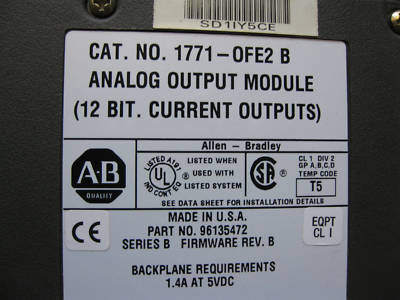 Ab plc-5/40B system w/ethernet & io mod. excellent 