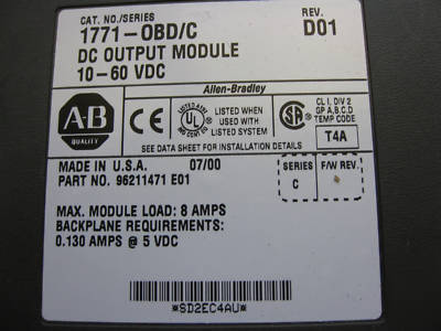 Ab plc-5/40B system w/ethernet & io mod. excellent 