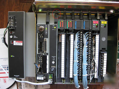 Ab plc-5/40B system w/ethernet & io mod. excellent 