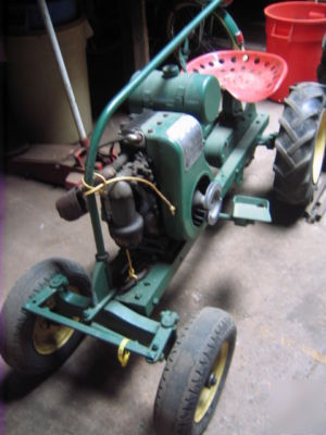 Vintage beaver wisconsin tractor small w trailer 1950's