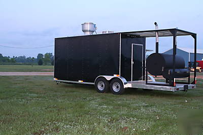 2010 barbeque concession trailer / mobile kitchen 
