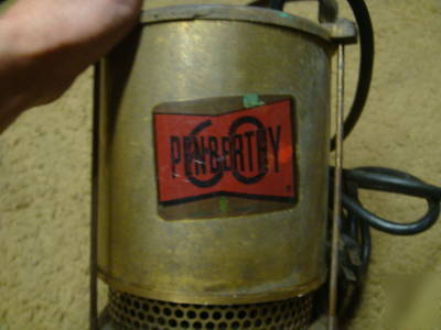 Antique penberthy submersible ,sump pump