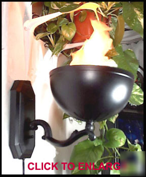 Flame lamp blazing sconce flame light wall mount torch