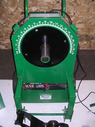 Greenlee 555 conduit pipe bender 2 shoes, 2 rollers 