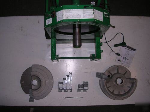 Greenlee 555 conduit pipe bender 2 shoes, 2 rollers 