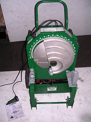 Greenlee 555 conduit pipe bender 2 shoes, 2 rollers 