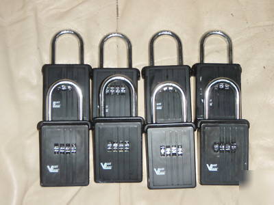 Lot of 8 lockboxes mfs supply lock boxes