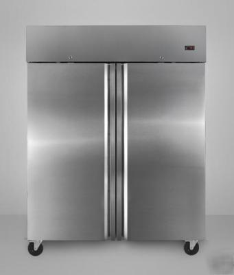 Summit 2-door s/steel commercial reach-in freezer