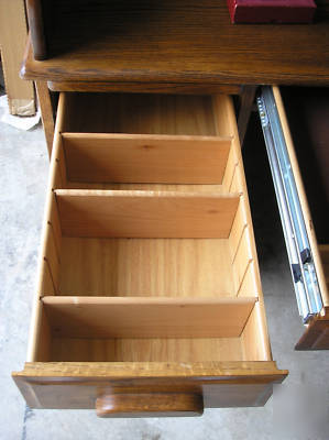 Roll top desk solid oak mint condition winner's desk