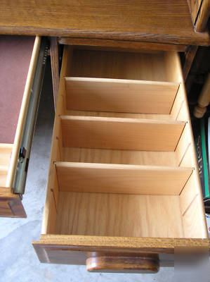 Roll top desk solid oak mint condition winner's desk