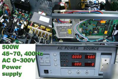 500W 0-300V ac 45-70HZ 400HZ power source