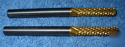 Solid carbide burs - used burrs -(rotary files) 1/4