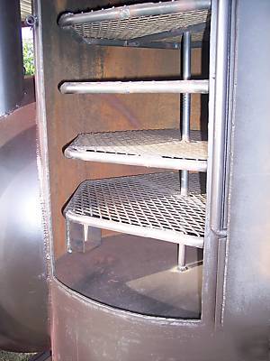 Custom bbq pit charcoal grill concession style trailer