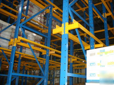 Used structural warehouse storage racks