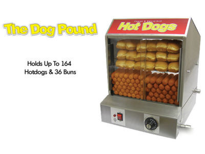 Dog pound dogpound hotdog steamer / merchandiser 