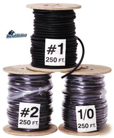 1/0 welding battery cable 250 feet made in usa black