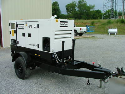 2004 atlas copco 22KW generator yanmar diesel trailer