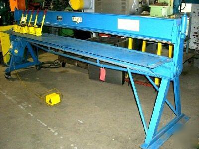 18 ga. engel deep notching machine, 1989, nice (20719)