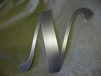 5 inch tall metal 14 ga steel (.120) any ms word font 