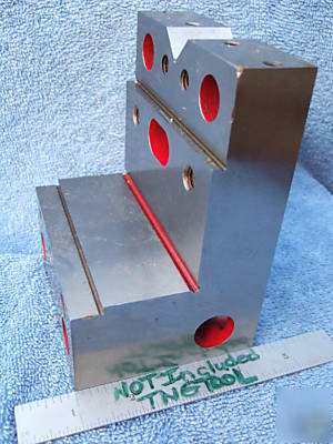 Angle plate stepped w/vee hardened usa tooolmaker wow 