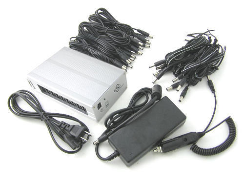 12V 6A 9/18 output power box for cctv dvr w/cable