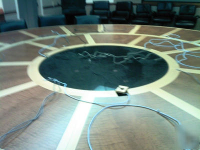 Fortune 500 board room war planning conference table 