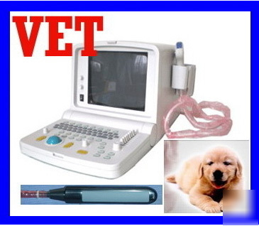Vet portable ultrasound scanner/machine/system +rectal