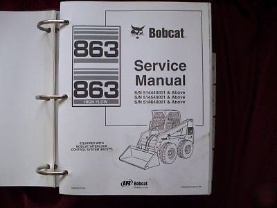 Bobcat 863 skid steer loader service repair manual