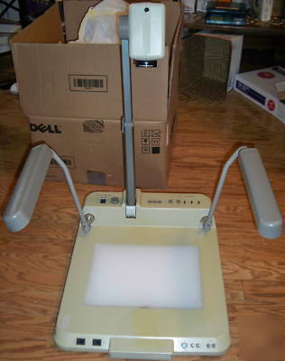 Elmo ev-368 visual presenter projector,working,no bulbs