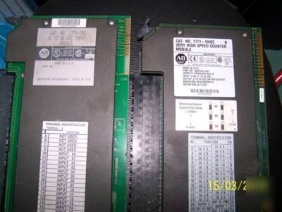 Lot 2 x allen bradley plc-5 1771-vhsc series b 1771-ibd