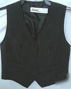 New ladies server vest pinstripe size small 34