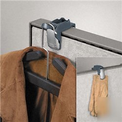 New pro series partition additions coat hook & clip,...