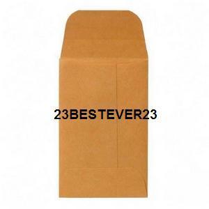 50 kraft 2.25 x 3.5 coin envelopes 2 1/4 x 3 1/2 