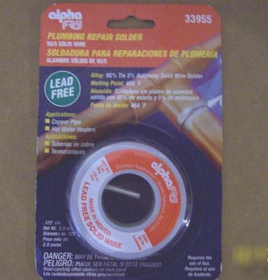 95% tin 5% antimony solid wire solder 95 percent 5 perc