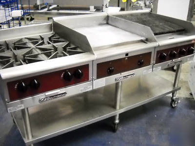 Southbend 3 in 1, griddle, charbroiler and 4 burner 