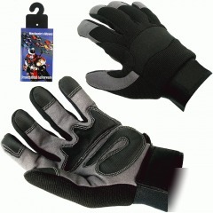 High performance spandex mechanic glove with velcro - x