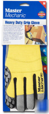 Master mechanic heavy duty box grip work gloves medium