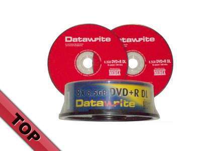 10 datawrite dvd+r dl,8.5GB/8X speed 240 mins