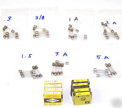 Bench kit 75 3AG fast fuses, with 12 & 15 amp values b