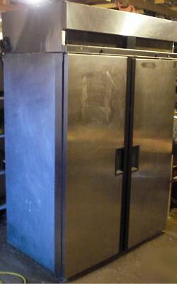 Commercial freezer - two door - works great 