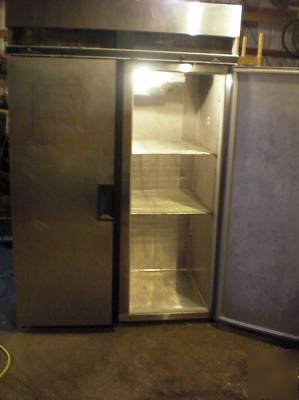 Commercial freezer - two door - works great 