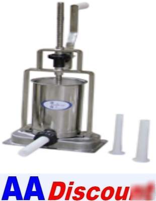 Fma omcan 6 lb vertical stainless sausage stuffer 3KVSS