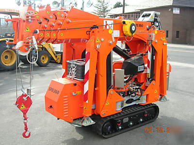 Mini crane- jekko SPD360- rental ad