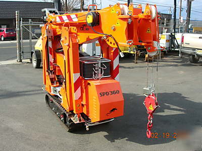 Mini crane- jekko SPD360- rental ad